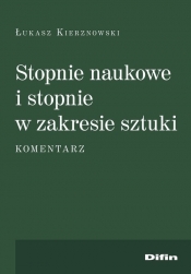 Stopnie naukowe i stopnie w zakresie sztuki.