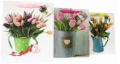 Torebka Lux 210 gsm A4 26x32x10 Tulipany - ROZETTE
