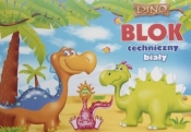 Blok techniczny biały A4/10k. z szablonem