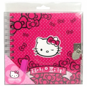 Pamiętnik Hello Kitty na spirali z kłódką mix (PSKHK)