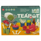 Zestaw naczyń z ociekaczem, 40 el. (122441)