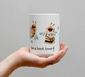 Kubek duży (440 ml) – Bee a book lover