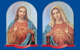 Kalendarz trójdzielny 2016 Serce Jezusa, Serce Maryi