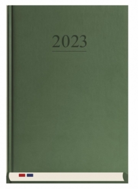 Kalendarz Stacjonarny 2023, dzienny A4 zielony