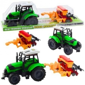 Traktor z siewnikiem