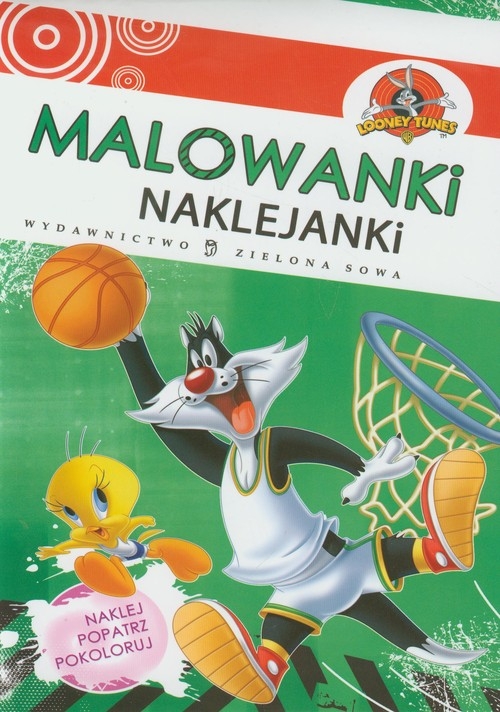 Malowanki naklejanki Kot Sylwester Tweety