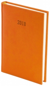 Kalendarz 2018 A5 Dzienny Vivella Pomarańczowy