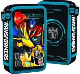 Piórnik podwójny z wyposażeniem Transformers