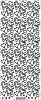 Stiker ażurowy 310 10x23cm złoty
