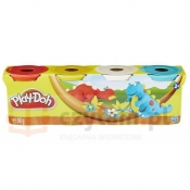 HASBRO PlayDoh 4 Tuby, Classic Colors (22114EU40/A9213)