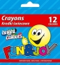 Kredki świecowe Fun & Joy, 12 kolorów (FJ2112D)
