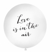 Balon Love is in the air 1m biały