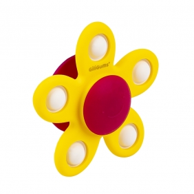 GiliGums, Gryzak zakręcony kwiatek Pop It - żółty