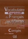 Vocabulaire progressif des Affaires klucz 2 edycja Penfornis Jean-Luc