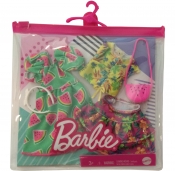 Barbie: Letnie popołudnie - komplet ubranek dla lalki (GWC32/GRC85)