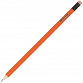 Ołówek z gumką neon, 1 szt (65443PTR)