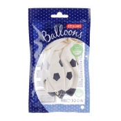 Balon gumowy Partydeco gumowy biały piłka 30 cm/6 sztuk biały 300 mm (SB14P-299-008B-6)