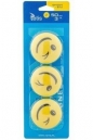 Magnesy do tablic żółte 50mm/3szt. - uśmiech (GM304-SY3)