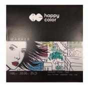 Blok do markerów Happy Color, 20x20 cm, 25 arkuszy (HA 3710 2020-A25)
