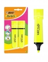  Zakreslacz Flat żółty neon 2szt BIC