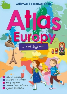 Atlas Europy z naklejkami - Opracowanie zbiorowe