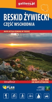Beskid Żywiecki Część wschodnia. Mapa turystyczna w skali 1:25 000 - Opracowanie zbiorowe
