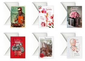 Karnet A5 grający Serdeczne życzenia, 1 szt