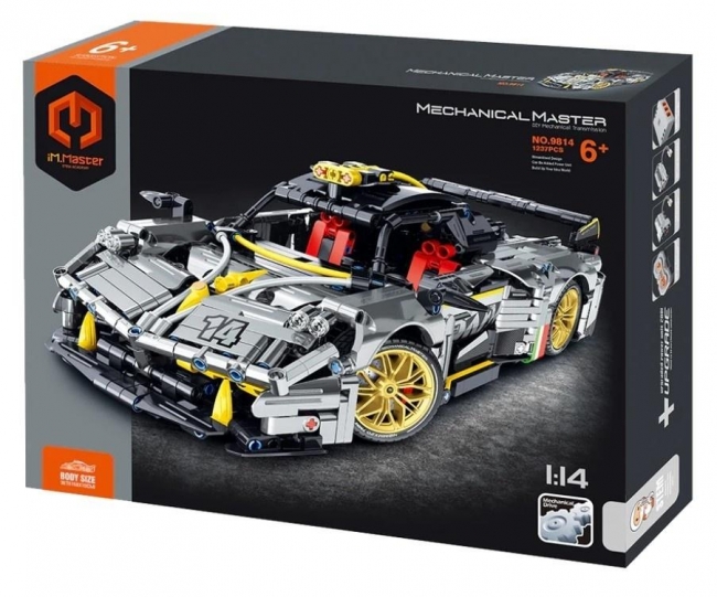 Klocki Model 1:14 Auto srebrne 1237el