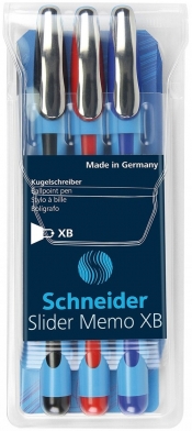 Zestaw długopisów Schneider Slider Memo XB 3 sztuki (150293)