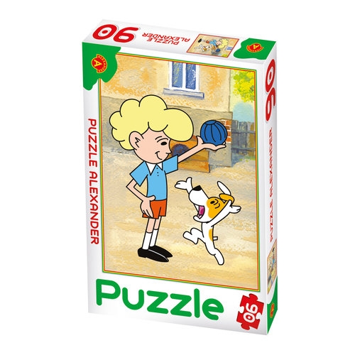 Puzzle 90 Reksio zabawa z chłopcem (0644)