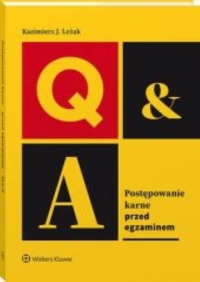 Postępowanie karne Przed egzaminem - Leżak Kazimierz