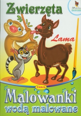 Zwierzęta Lama Malowanki wodą malowane - <br />