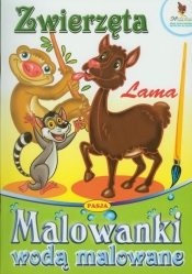 Zwierzęta Lama Malowanki wodą malowane - <br />