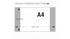 Okładka standard A4 zeszytowa, 25 sztuk