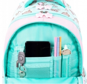 Plecak szkolny 4-komorowy - Pusheen Mint (BPL58)