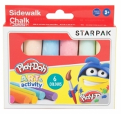 Kreda chodnikowa Jumbo Play-Doh, 6 kolorów (453897)