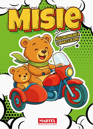 Kolorowanka komiksowa Misie z naklejkami