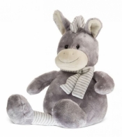 Osiołek szary z szarym szalikiem 19 cm (4655c)
