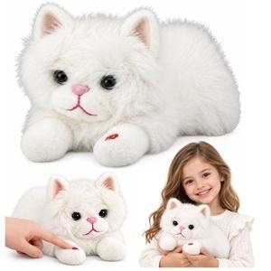 Pluszowy kotek z dzwiękami biały 40cm