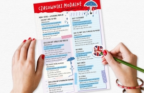Dwustronna plansza/ściąga A4 - J. ang. modalne
