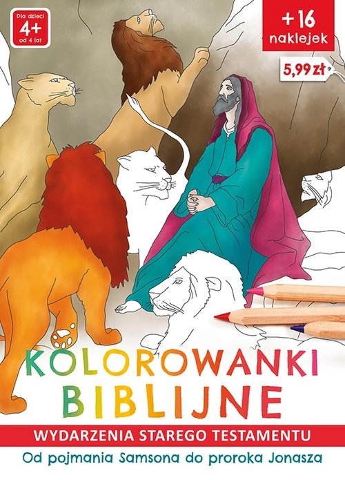 Kolorowanki biblijne Stary Testament Od pojmania Samsona do proroka Jonasza