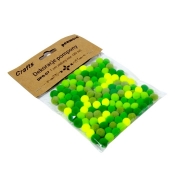 Dekoracje pompony 1cm zielone 120szt
