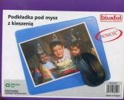 Podkładka pod mysz z kieszenią fioletowa