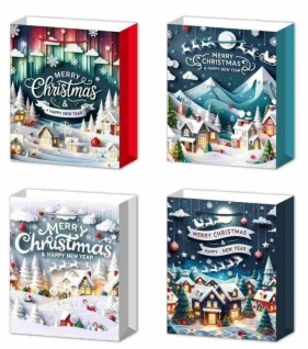 Torebka prezentowa L Boże Narodzenie platera mix