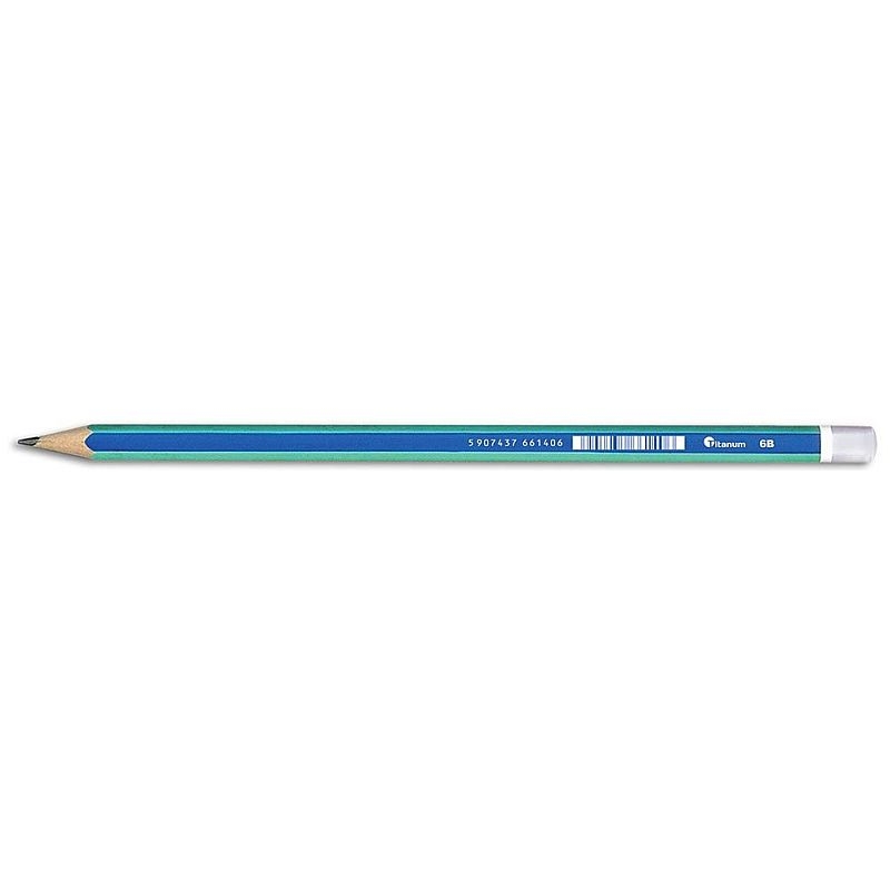 Ołówki techniczne Titanum 6B, 12 sztuk