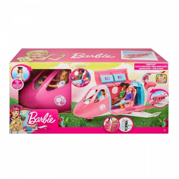 Lalka Barbie Pilotka + Samolot (GJB33)