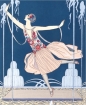 Karnet 17x14cm z kopertą La Danseuse aux Jets d'Eau
