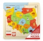 Mapa drewniane Puzzle 25x25 cm