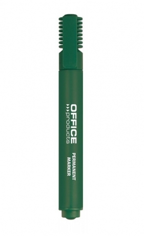 Marker permanentny OFFICE PRODUCTS, ścięty, 1-5mm (linia), zielony 12 sztuk