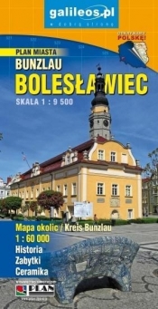 Plan miasta - Bolesławiec i okolice 1:9 500 - Opracowanie zbiorowe